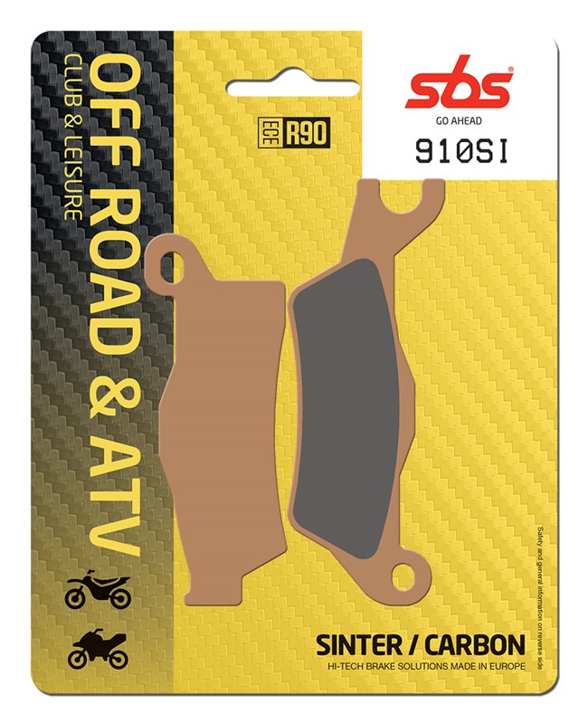 SBS brake pads KH617 OFF-ROAD sinteredcolour gold CAN-AM outlander 800 / 1000 12-, renegade 1000 12-, right front / rear(910SI)